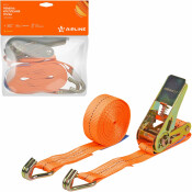 Стяжка для груза Airline, строп лента, с храповым механизмом, крюки, нагрузка до 1т, размер 25мм x 3м, арт. AS-T-41