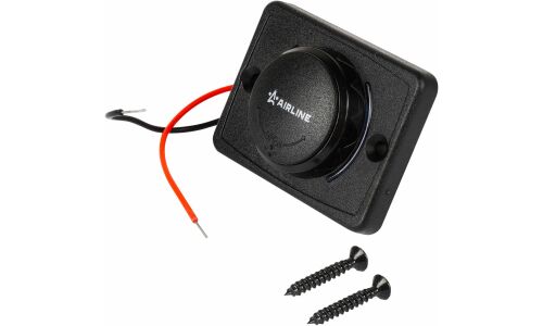 Розетка встраиваемая Airline, 12/24В, 2хUSB (3.6-6.5В/3А, 6.5-9В/2А, 9-12В/1.5А), с функцией быстрой зарядки Quick Charge 3.0, с подсветкой, арт. AEBJ211