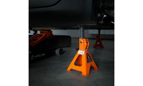 Подставки страховочные под автомобиль Airline PRO, регулируемые, 2000кг, подъем 282–430мм, 2 шт, арт. AJSGP02