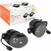 Фара светодиод, четкая свет.граница, 39Вт Бел, 120х85х120мм, кмпл. 2 шт. AIRLINE, арт. ALED091