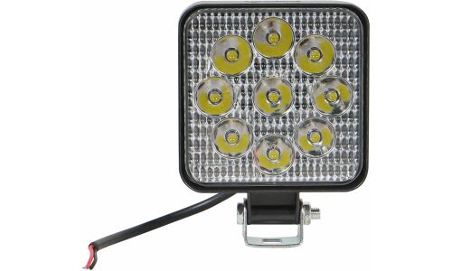 Фара светодиодная квадратная, 9 LED направленный свет, 9W (83х83х22) 12V AIRLINE, арт. ALED027
