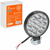 Фара светодиодная круглая, 14 LED направленный свет, 14W (83х83х22) 12V AIRLINE, арт. ALED030