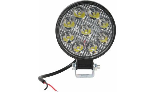 Фара светодиодная круглая, 9 LED направленный свет, 9W (83х83х22) 12V AIRLINE, арт. ALED028