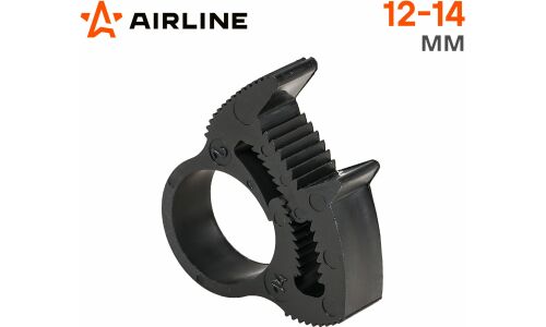 Хомут пластиковый силовой Airline зубчатый замок, ширина 7мм, черный, комплект 50 шт, арт. ADHC013