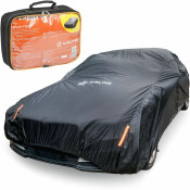 Чехол-тент на автомобиль защитный S (455х186х120см) молния для двери, универсал., черный AIRLINE, арт. ADCT004