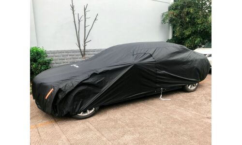 Чехол-тент на автомобиль защитный S (455х186х120см) молния для двери, универсал., черный AIRLINE, арт. ADCT004