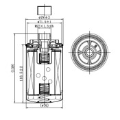 Фильтр масляный Carville Racing, арт. CRL71945