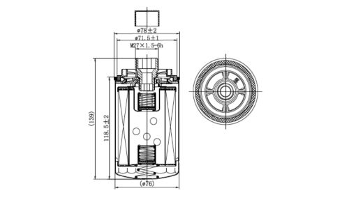 Фильтр масляный Carville Racing, арт. CRL71945