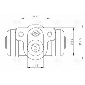 Рабочий тормозной цилиндр Trialli, задний, арт. CF 0552