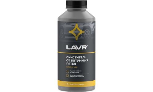 Очиститель кузова Lavr, от дорожного битума, гудрона и технических жидкостей, бутылка 1л, арт. Ln1428