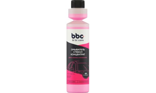 Стеклоомывающая жидкость BiBiCare Glass Cleaner Concentrate, летняя, концентрат 1:150, с ароматом вишни, 250мл, арт. 4055