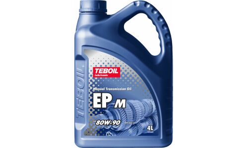 Масло трансмиссионное Teboil EP M 80w90, минеральное, API GL-4, для МКПП, 4л, арт. 3468156