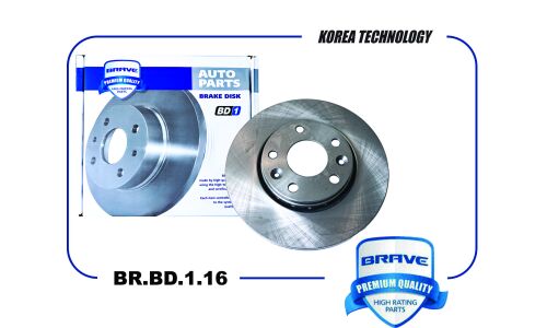 Диск тормозной Brave, передний, арт. BR.BD.1.16