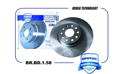 Диск тормозной Brave, передний, арт. BR.BD.1.58
