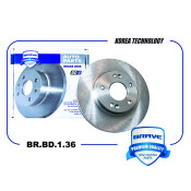 Диск тормозной Brave, передний, арт. BR.BD.1.36