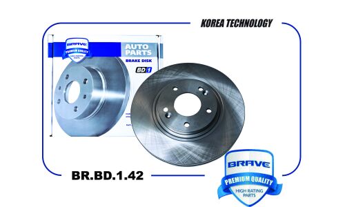 Диск тормозной Brave, передний, арт. BR.BD.1.42