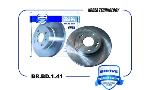 Диск тормозной Brave, передний, арт. BR.BD.1.41