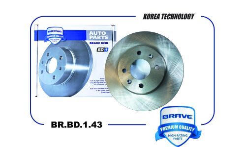 Диск тормозной передний Brave, арт. BR.BD.1.43