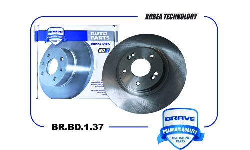 Диск тормозной Brave, передний, арт. BR.BD.1.37