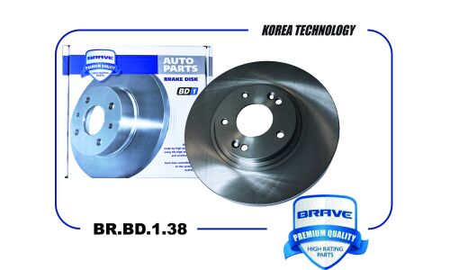 Диск тормозной Brave, передний, арт. BR.BD.1.38