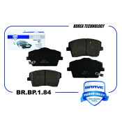 Колодки тормозные дисковые Brave, передние, комплект на ось (4 шт), арт. BR.BP.1.84