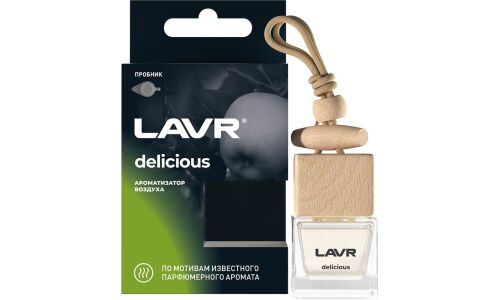 Ароматизатор подвесной Lavr Delicious (Яблоко), жидкий, флакон 8г, арт. Ln1778