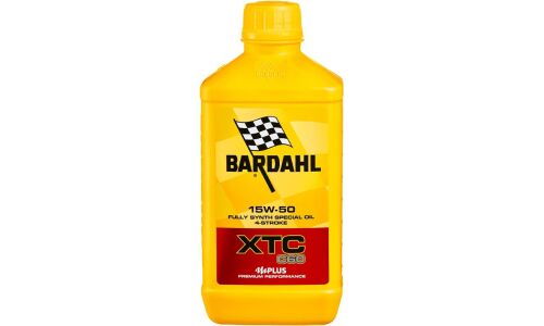 Масло для мотоциклов Bardahl XTC C60 15w50, синтетическое, API SM, JASO MA2, 4-тактное, 1л, арт. 320039/324141