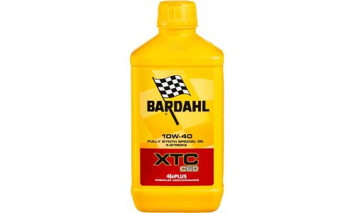 Масло для мотоциклов Bardahl XTC C60 10w40, синтетическое, API SN, JASO MA2, 4-тактное, 1л, арт. 323039