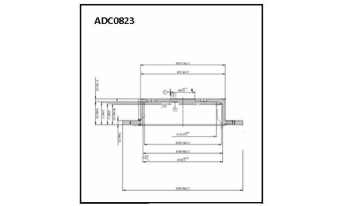 Диск тормозной Allies Nippon, передний, арт. ADC0823