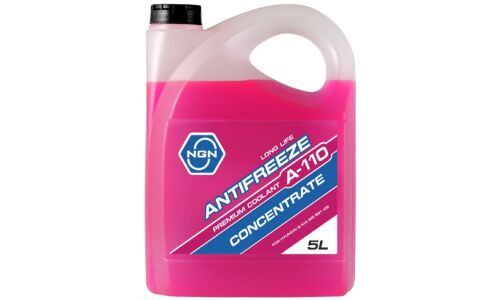 Антифриз NGN Long Life Antifreeze A-110, P-OAT, розовый, концентрат, 5л, арт. V172485934