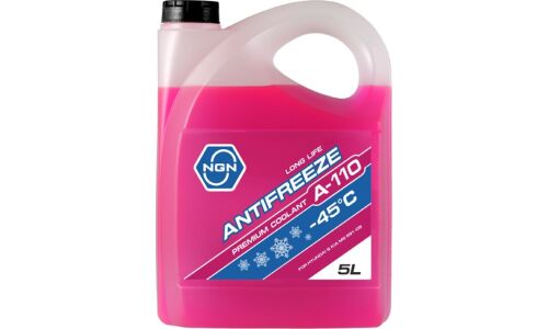 Антифриз NGN Long Life Antifreeze A-110, P-OAT, розовый, -45°C, 5л, арт. V172485938