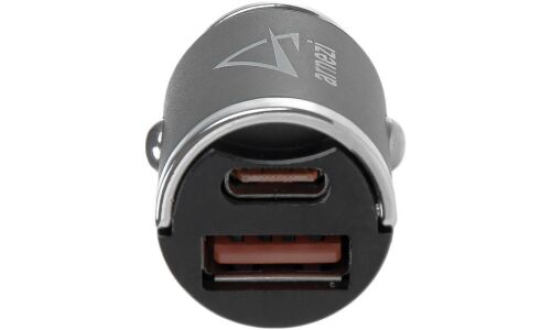 Адаптер автомобильный 20W USB-A (QC3.0) + Type-С (PD 3.0) 12-24V в прикуриватель ARNEZI, арт. A0603016