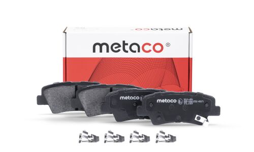 Колодки тормозные дисковые Metaco, задние, комплект на ось (4 шт), арт. 3010-459