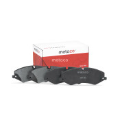 Колодки тормозные дисковые Metaco, передние, комплект на ось (4 шт), арт. 3000-761
