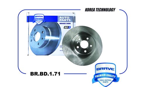 Диск тормозной Brave, передний, арт. BR.BD.1.71