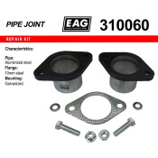 Фланцевое соединение выхлопной трубы EAG, Ø60мм, арт. 310060