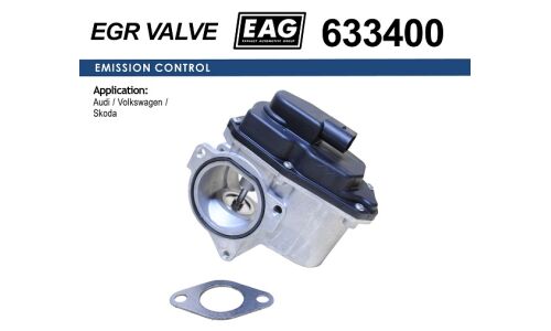 Клапан EGR AUDI A3/A4/A5/A6/Q5/TT, SKODA OCTAVIA II/ROOMSTER/SUPERB II/YETI, VW GOLF V/VI/JETTA 3/PASSAT B6/CC,TIGUAN EAG EAG, арт. 633400