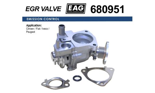 Клапан EGR CITROEN JUMPER, FIAT DUCATO, IVECO DAILY, PEUGEOT BOXER 3.0 D EAG EAG, арт. 680951