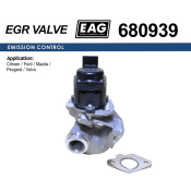 Клапан EGR CITROEN C2/C3/C4/C5/BERLINGO/XSARA, FORD C-MAX/FIESTA/FOCUS II, MAZDA 3, PEUGEOT 207/307/308/PARTNER, VOLVO C30/S40/V50/V70/S80 1.6 EAG EAG, арт. 680939