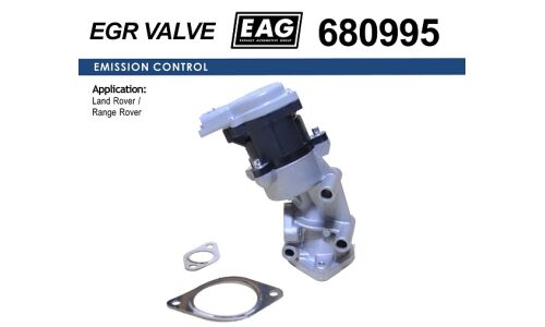 Клапан EGR левый LAND ROVER DISCOVERY 2.7TD 2004 -, RANGE ROVER SPORT 2.7TD 2005 - EAG EAG, арт. 680995