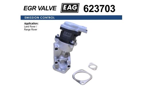 Клапан EGR правый LAND ROVER DISCOVERY 2.7TD 2004 -, RANGE ROVER SPORT 2.7TD 2005 - EAG EAG, арт. 623703