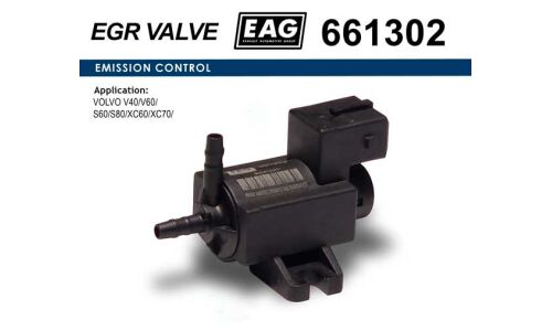 Клапан изменения фаз ГРМ EAG, для Volvo V40 / V60 / S60 / S80 / XC60 / XC70, арт. 661302