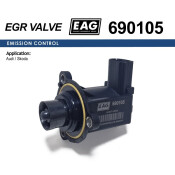 Клапан электромагнитный AUDI A3/A4/A5/A6/Q3/Q5, SKODA OCTAVIA II/SUPERB II, VW GOLF V/VI/PASSAT B6/B7/SHARAN/TIGUAN 2.0 TFSI EAG EAG, арт. 690105
