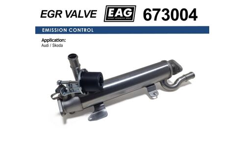Радиатор охлаждения EGR AUDI A3, SKODA OCTAVIA/SUPERB II/YETTI , VW GOLF VI/JETTA/PASSAT B6/7/SHARAN/TIGUAN 2.0 TDI EAG EAG, арт. 673004