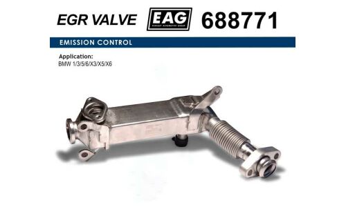 Радиатор охлаждения EGR BMW 1/3/5/6/X3/X5/X6 EAG EAG, арт. 688771