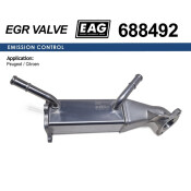 Радиатор охлаждения EGR PEUGEOT BOXER, CITROEN JUMPER, FORD TRANSIT 2.2HDI EAG EAG, арт. 688492