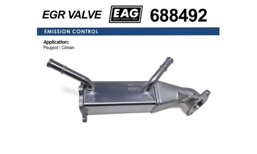 Радиатор охлаждения EGR PEUGEOT BOXER, CITROEN JUMPER, FORD TRANSIT 2.2HDI EAG EAG, арт. 688492