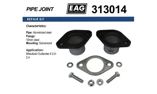 Фланцевое соединение выхлопной трубы EAG, для Mitsubishi Outlander, арт. 313014