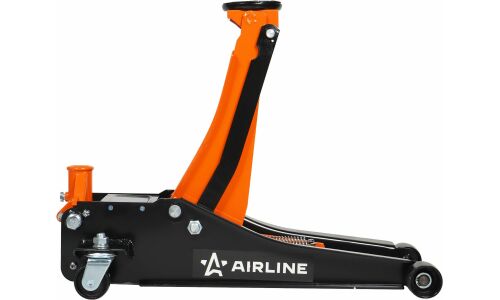 Домкрат гидравлический подкатной Airline Industry, двухпоршневой, 2500кг, подъём 78–505мм, арт. AJ25FI500