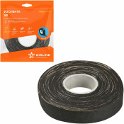 Лента клейкая изоляционная Airline, ХБ, 19мм x 16м, черная, арт. ADHB004